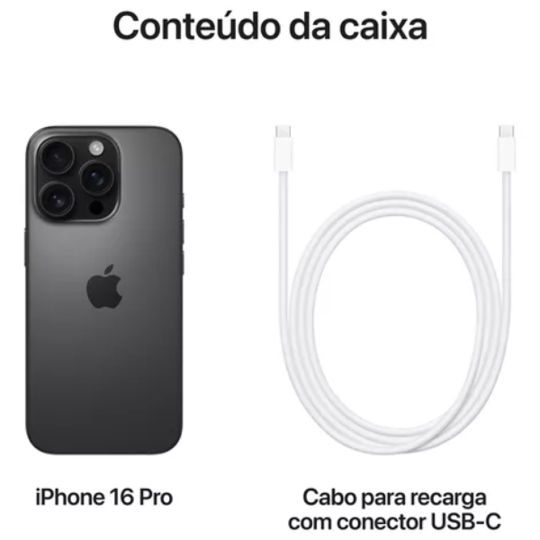 iPhone 16 PRO MAX 512GB eSIM - Titânio Preto - Image 2